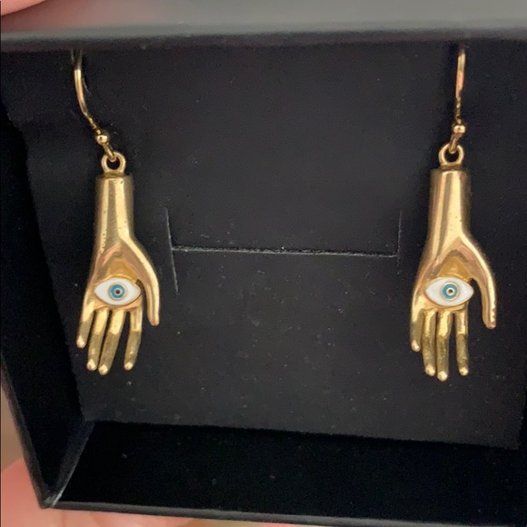 Vera Meat Jewelry - Vera Meat all seeing hands’ earrings